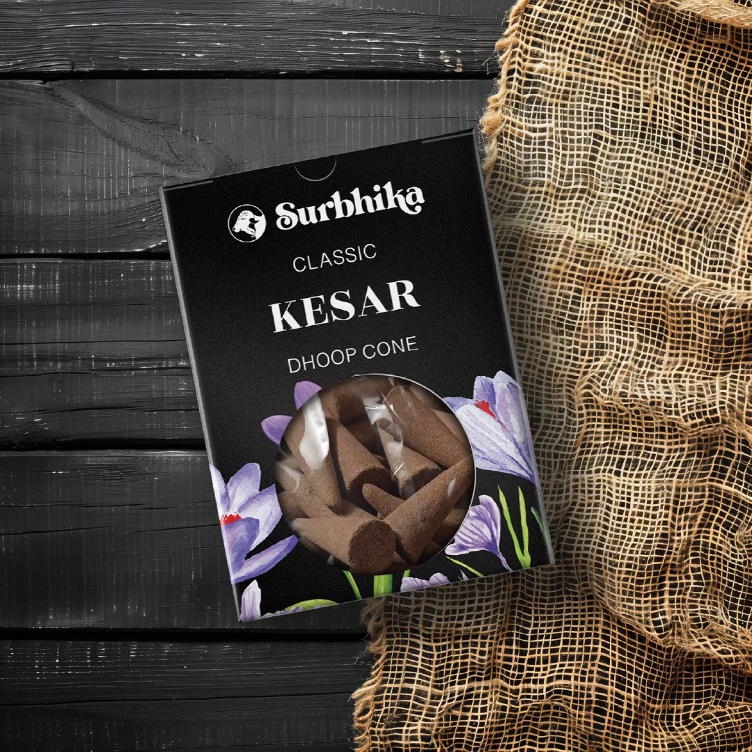Kesar Dhoop Cone - Premium Fragrance by Surbhika