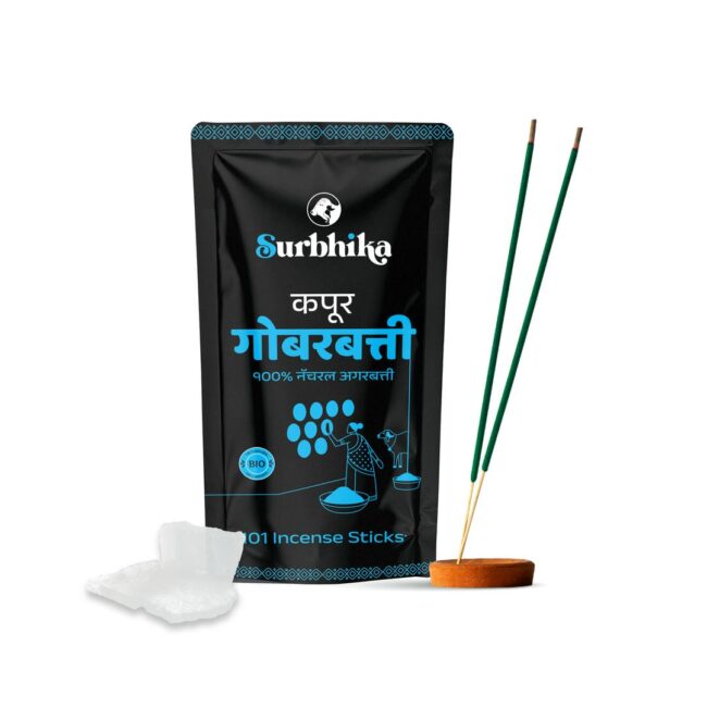 Kapur Gobarbatti - Zipper Pouch 101 Sticks - Surbhika