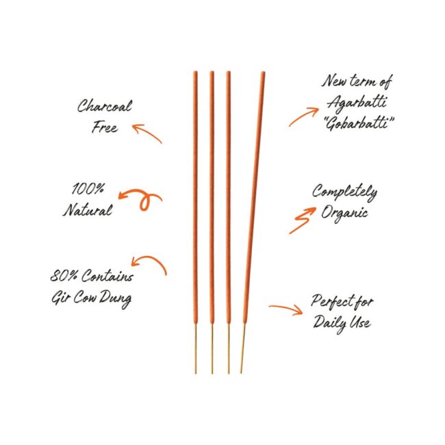 Kashi Gobarbatti- Zipper Pouch 101 Sticks - Surbhika